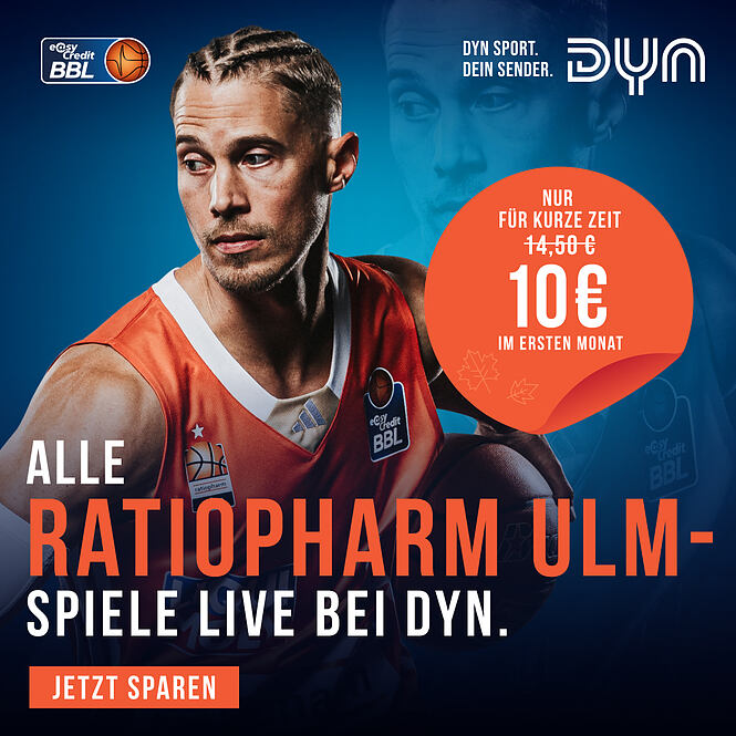 ratiopharm ulm live und auf Abruf bei Dyn