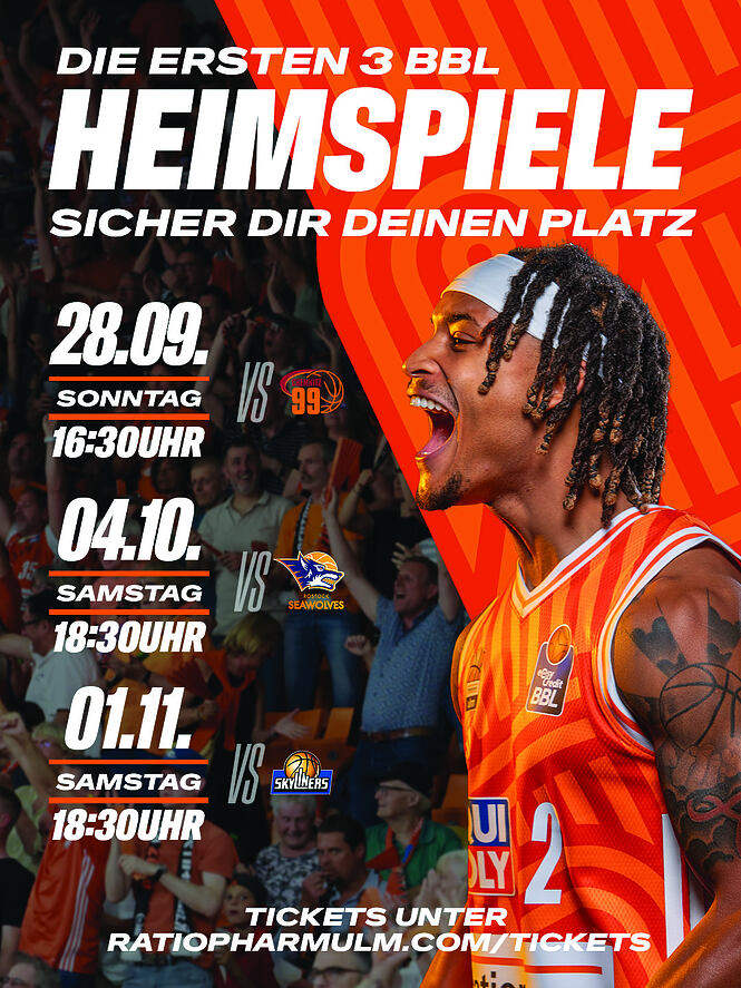 die ersten 3 BBL heimspiele 3x4