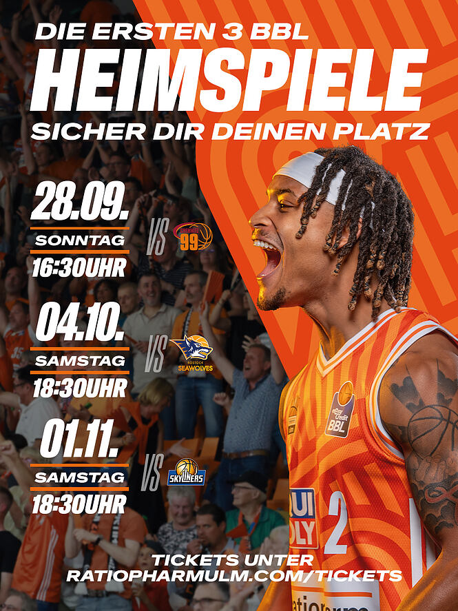 die ersten 3 BBL heimspiele 3x4